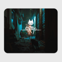 Прямоугольный коврик для мышки Stray - киберпанк