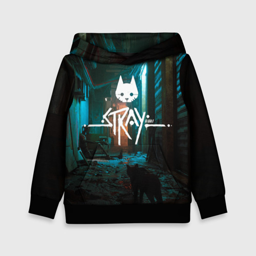 Детская толстовка 3D Stray - киберпанк, цвет черный