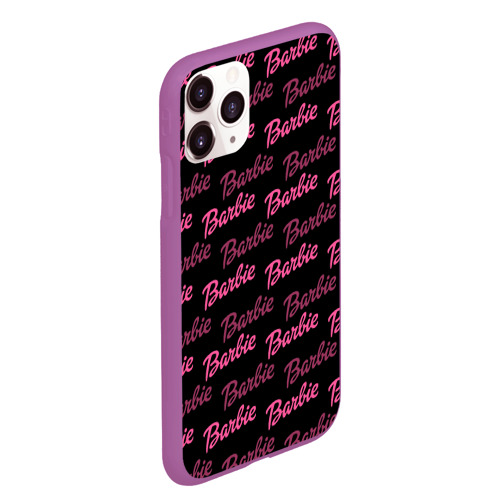 Чехол для iPhone 11 Pro Max матовый Barbie - Барби, цвет фиолетовый - фото 3