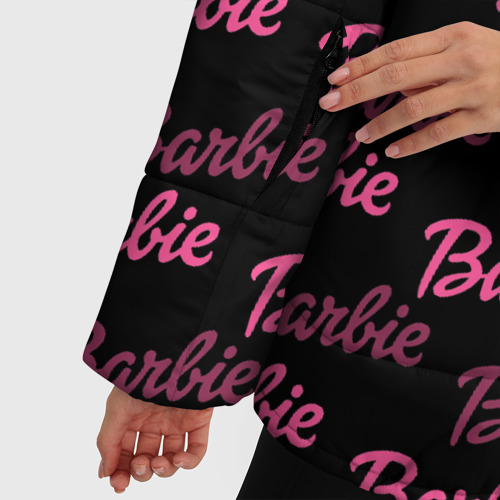 Женская зимняя куртка Oversize Barbie - Барби, цвет черный - фото 6