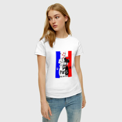 Женская футболка хлопок Paris city of love - фото 2