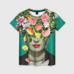 Женская футболка 3D Фрида Кало - Арт Портрет