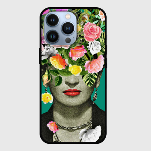Чехол для iPhone 13 Pro Фрида Кало - Арт Портрет, цвет черный