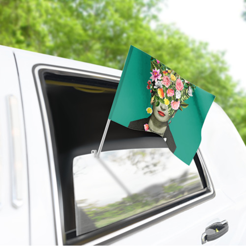 Флаг для автомобиля Фрида Кало - Арт Портрет - фото 3