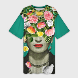 Платье-футболка 3D Фрида Кало - Арт Портрет