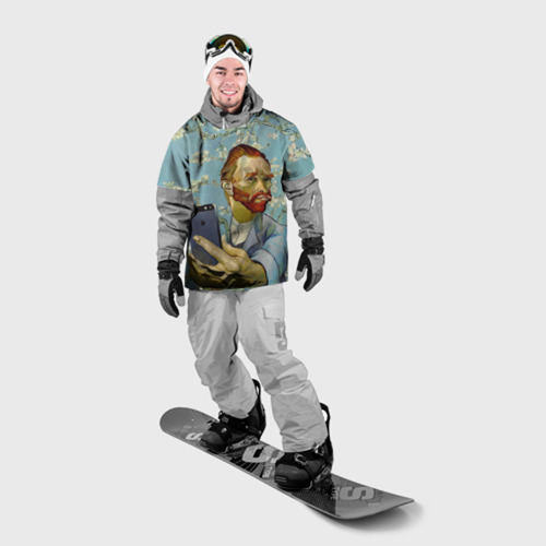 Накидка на куртку 3D Ван Гог Селфи - Арт Портрет, цвет 3D печать - фото 3