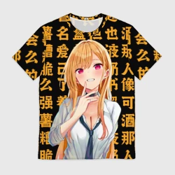 Мужская футболка 3D Марин Китагава - Фарфоровая кукла влюбилась