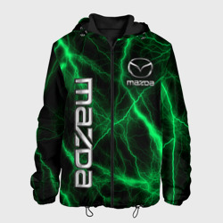 Мужская куртка 3D Mazda зеленые молнии