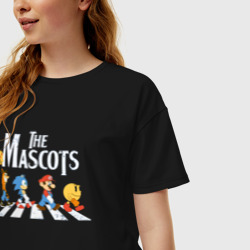 Женская футболка хлопок Oversize The Mascorts ретро игры - фото 2