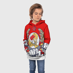 Детская толстовка 3D СССР серп и молот герб - фото 2