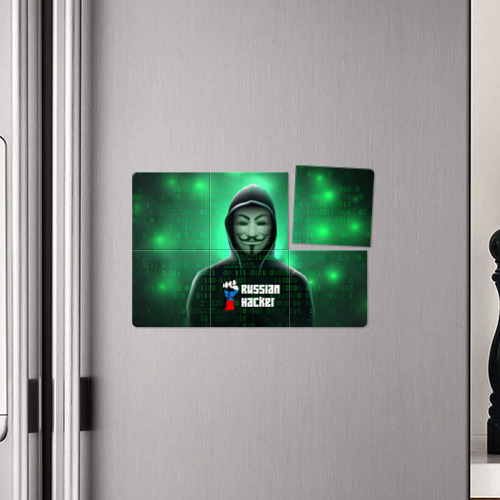 Магнитный плакат 3Х2 Russian hacker green - фото 4
