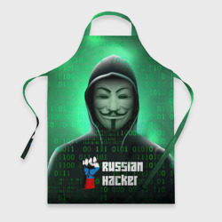 Фартук 3D Russian hacker green