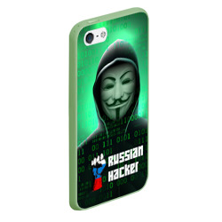 Чехол для iPhone 5/5S матовый Russian hacker green - фото 2