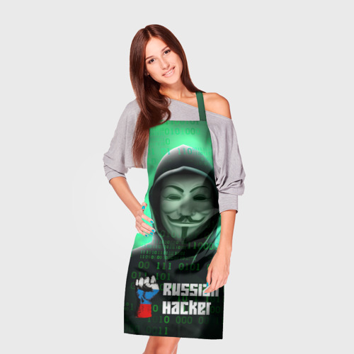 Фартук 3D Russian hacker green - фото 3