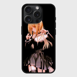 Чехол силиконовый для Apple iPhone 15 Pro матовый Миса Амане - Тетрадь смерти