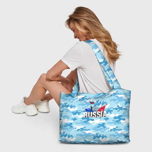 Пляжная сумка 3D Russia: синий камфуляж - фото 6