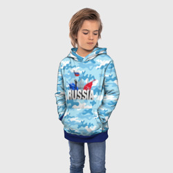 Детская толстовка 3D Russia: синий камфуляж - фото 2