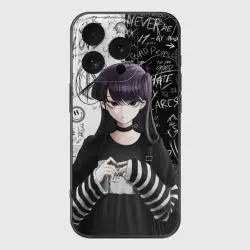 Чехол для iPhone 16 Pro силиконовый с защитой камеры Коми сан гот - проблемы с общением