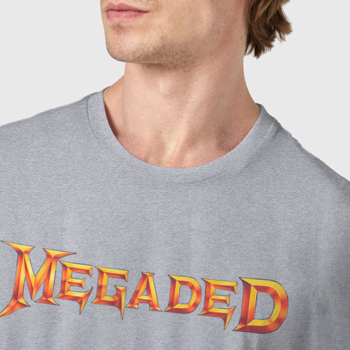 Мужская футболка хлопок Megaded, цвет меланж - фото 6