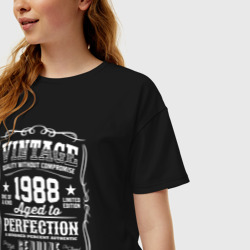 Женская футболка хлопок Oversize Винтаж 1988 года, выдержанный до совершенства - фото 2