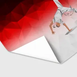 Бумага для упаковки 3D Капоэйра на одной руке - фото 2