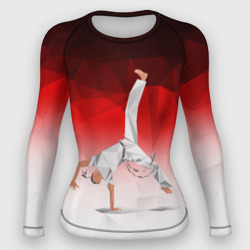 Женский рашгард 3D Капоэйра на одной руке