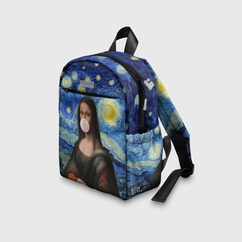 Детский рюкзак 3D Мона Лиза Приколы - Звездная ночь - фото 5