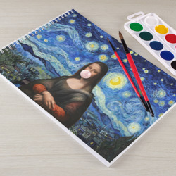 Альбом для рисования Мона Лиза Приколы - Звездная ночь - фото 2