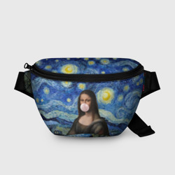 Поясная сумка 3D Мона Лиза Приколы - Звездная ночь