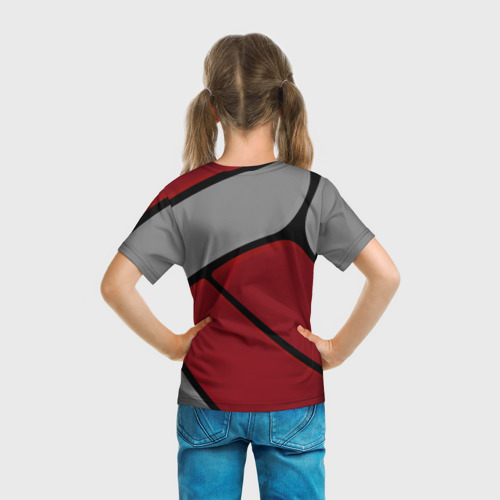 Детская футболка 3D с принтом Жизнь- это спорт, вид сзади #2
