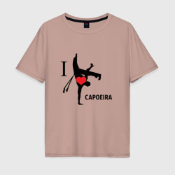 Мужская футболка хлопок Oversize I love capoeira