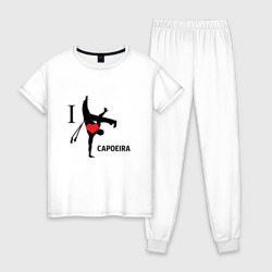 Женская пижама хлопок I love capoeira