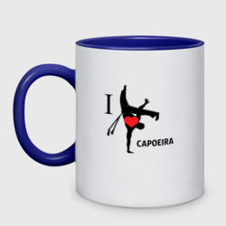 Кружка двухцветная I love capoeira