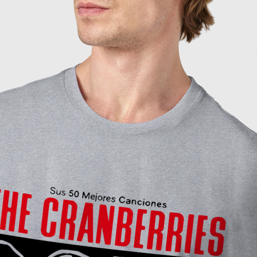 Мужская футболка хлопок Sus 50 mejores canciones - The Cranberries, цвет меланж - фото 6