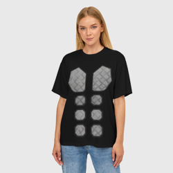 Женская футболка oversize 3D Бронежилет Sabaton - фото 2