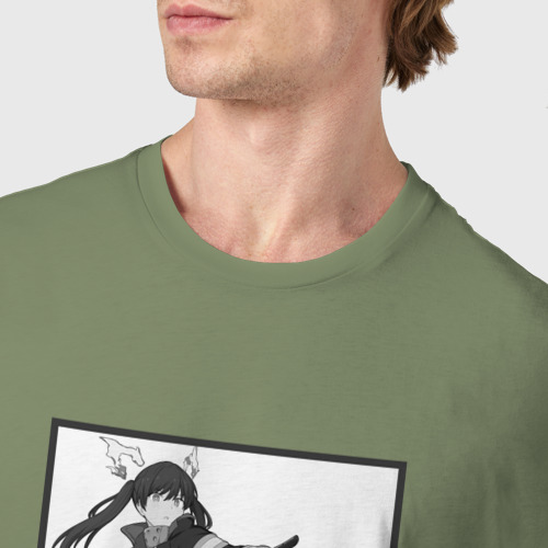 Мужская футболка хлопок с принтом Маки - Пламенный отряд, фото #4