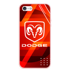 Чехол для iPhone 5/5S матовый Dodge abstraction