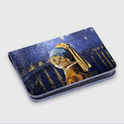 Картхолдер с принтом Прикол с котом: пародия картина