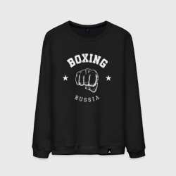 Мужской свитшот хлопок Boxing Russia с кулаком