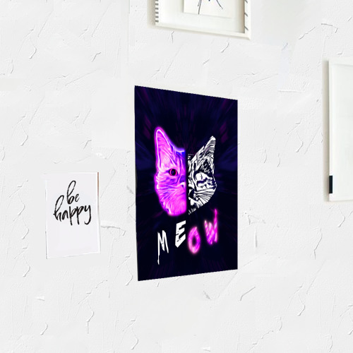 Постер Stray - светящийся Киберпанк кот - фото 3