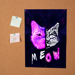 Постер Stray - светящийся Киберпанк кот - фото 2