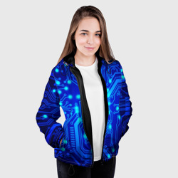 Женская куртка 3D Цветная микросхема - фото 2