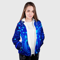 Женская куртка 3D Цветная микросхема - фото 2