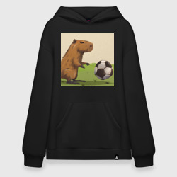 Худи SuperOversize хлопок Капибара футболист