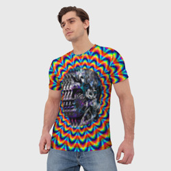 Мужская футболка 3D Психоделика - античная иллюзия - фото 2