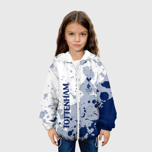 Детская куртка 3D Tottenham Hotspur Брызги красок, цвет белый - фото 4