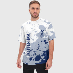 Мужская футболка oversize 3D Tottenham Hotspur Брызги красок - фото 2