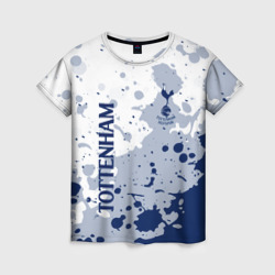Женская футболка 3D Tottenham Hotspur Брызги красок