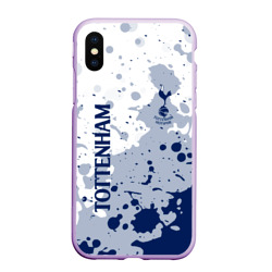 Чехол для iPhone XS Max матовый Tottenham Hotspur Брызги красок