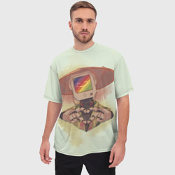 Мужская футболка oversize 3D Хранитель на позитиве - фото 2